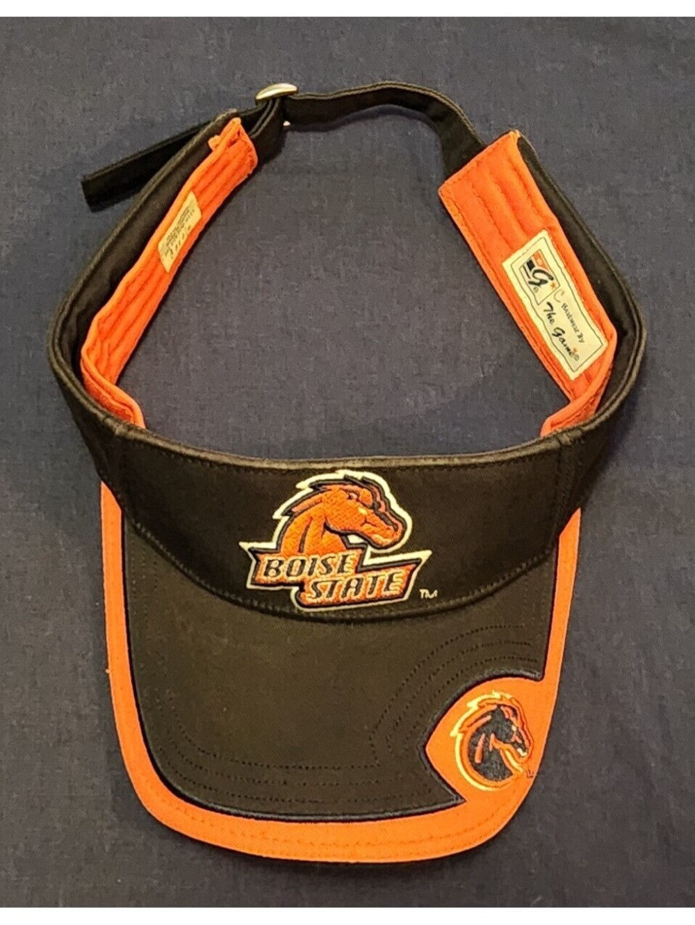 VINTAGE 90s Boise State Broncos Visor | The Game Headwear BSU Adjustable Hat